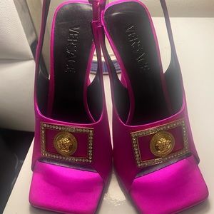 Versace's slingback heels